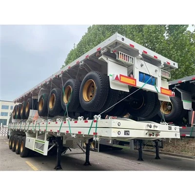 Container-Pritschen-Sattelauflieger-